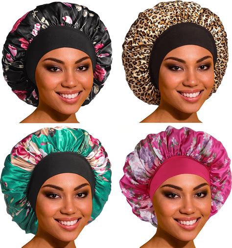 Amazon Pack Long Silky Sleep Bonnet For Curly Hair Extra Large