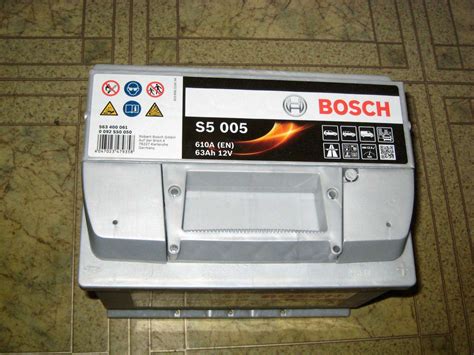 Аккумулятор BOSCH S5 005 Silver Plus 563 400 061 обратная полярность 63 ...
