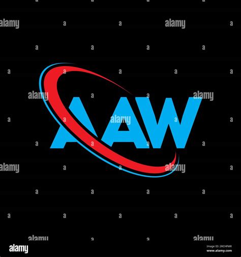 Aaw Logo Aaw Letter Aaw Letter Logo Design Initials Aaw Logo Linked