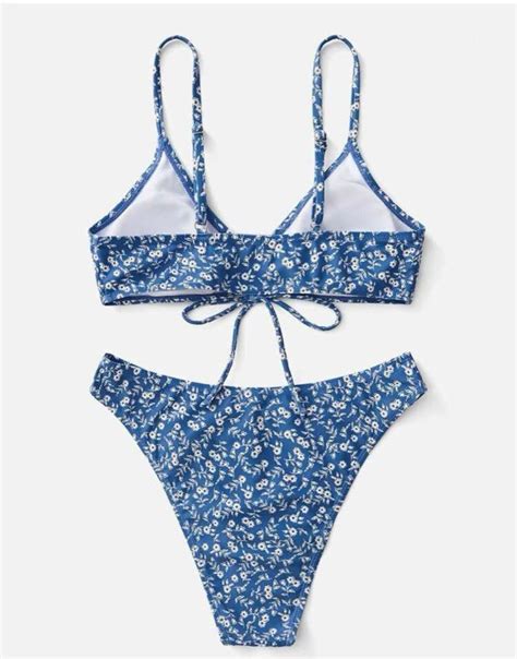 Blue Two Piece Bikini On Carousell