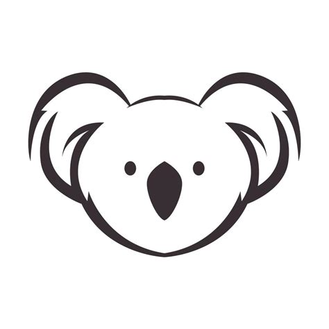 Head Animal Cute Koala Logo Symbol Vector Icon Illustration Graphic