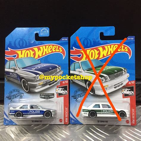 Hot Wheels Bmw M Unpainted White Police Car Hotwheels Rescue Walmart Exclusive