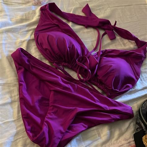 BECCA Swim Becca Fushia Bikini M Bottom Size D Top Poshmark