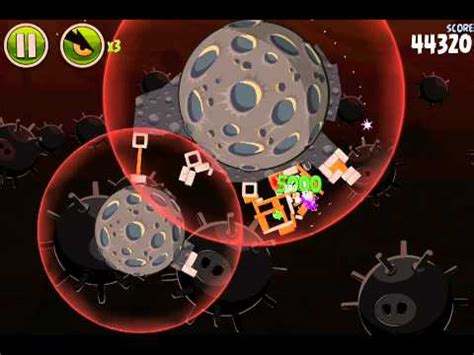 Angry Birds Space Level D Stars Walkthrough Danger Zone