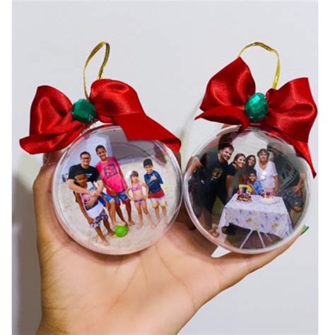 Bolinhas De Arvore De Natal Com Foto - KIT bolinhas de natal com foto personalizada | árvore de natal ...