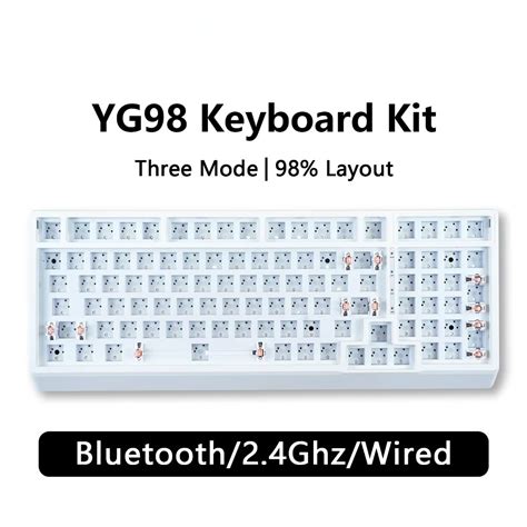 Yg Three Mode Mechanical Keyboard Barebone Layout Hot Swap Rgb Gaming Keyboard Diy Kit No