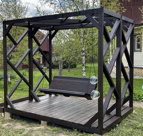 Дизайнерские садовые качели премиум-класса