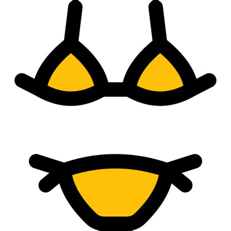 Bikini Pixel Perfect Lineal Color Icon