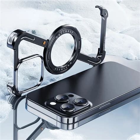 Magnetic Metal Snap On Phone Case For Iphone
