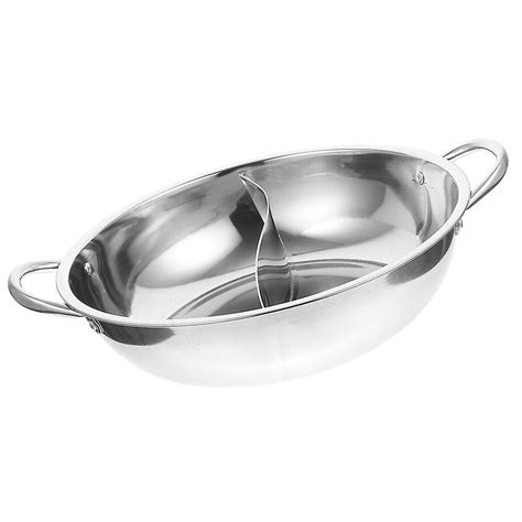 Stainless Steel Hot Pot Induction Cooker Hotpot Pot Hot Pot With Divider Double Handle Hotpot
