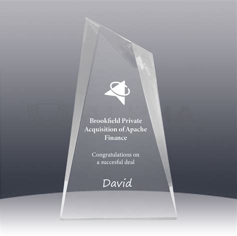 Acrylic Peak Award 180mm Alpha Trophies