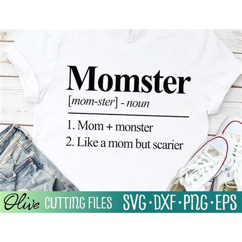 Momster Mom Definition Svg Mom Svg Mom Life Svg Mothers D Inspire