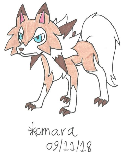 Lycanroc Midday Form By Cmara On Deviantart