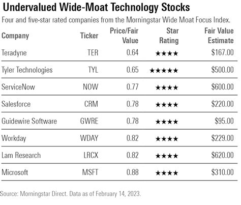 8 Undervalued Wide-Moat Technology Stocks | Morningstar