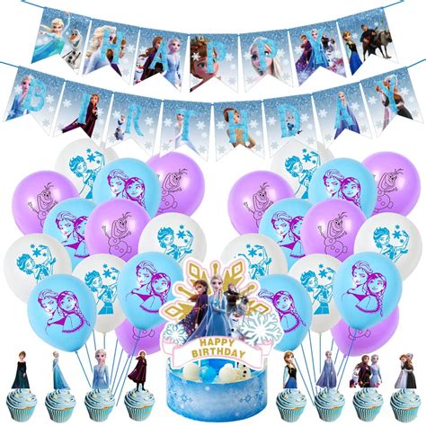 Buy Hilloly Frozen Birthday Decorations Pcs Frozen Princess Birthday