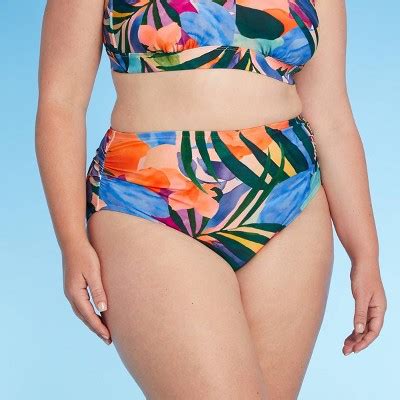 Women S Plus Size Mid Rise Bikini Bottom Kona Sol Multi Target