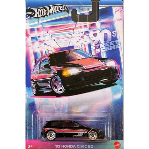 風火輪 Hot Wheels 銀標 90s STREET SCENE 本田 92 HONDA CIVIC EG 蝦皮購物