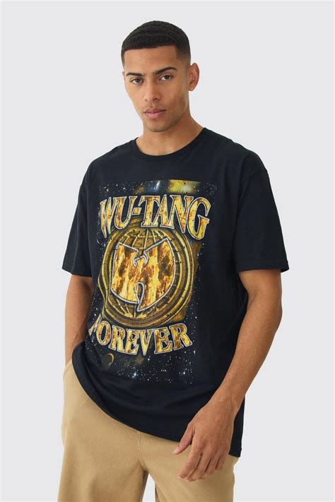 Oversized Wu Tang Band License T Shirt Boohoo Uk