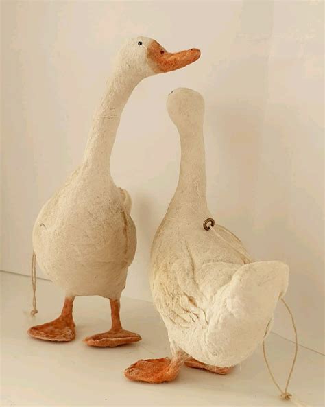 Ватные елочные игрушки Два веселых гуся – заказать на Ярмарке Мастеров ...