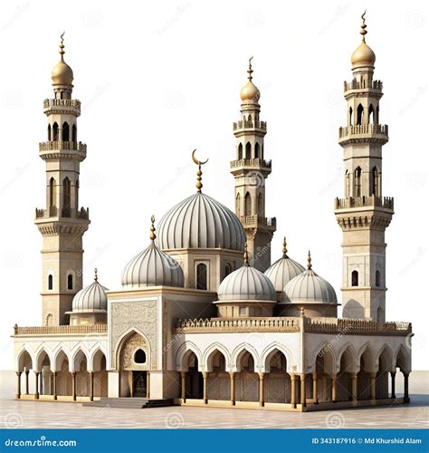 detailed architectural rendering  al azhar mosque showcasing