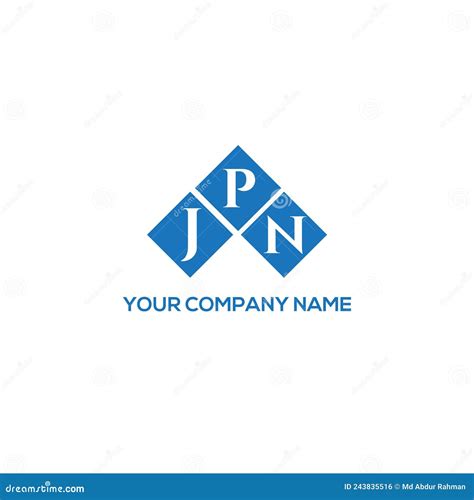 JPN Letter Logo Design on White Background. JPN Creative Initials ...