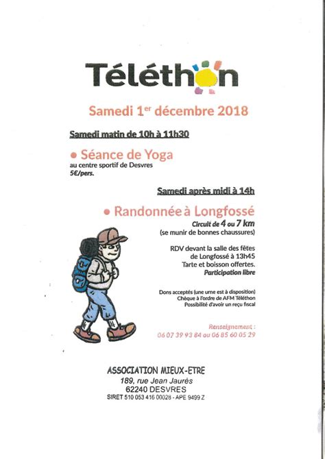 Téléthon Communauté de Communes de Desvres Samer