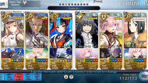 Fgo Hunting Quest Day Golem Hunt Pride Rank My T Line Up