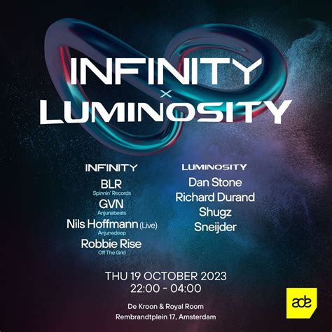 Luminosity Presents Infinity X Luminosity Luminosity Events