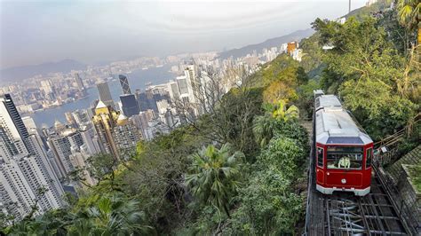 central hong kong march    peak tram   funicular railway