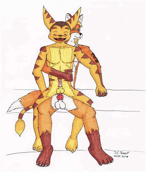 Rule 34 10s 2010 2boys Anthro Fox Front View Gay Interspecies Jcfox Lombax Male Male Only Nude