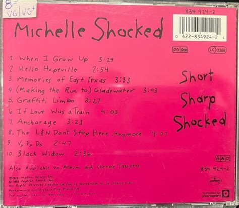 Michelle Shocked Short Sharp Shocked Hot Vinyl