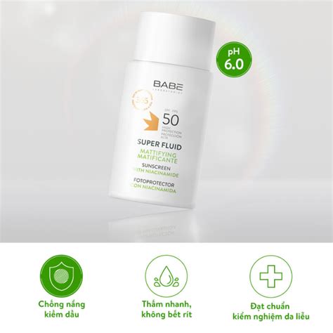 Kem Ch Ng N Ng Ki M So T D U Cho Da D U M N Laboratorios Babe Super Fl Lam Th O Cosmetics