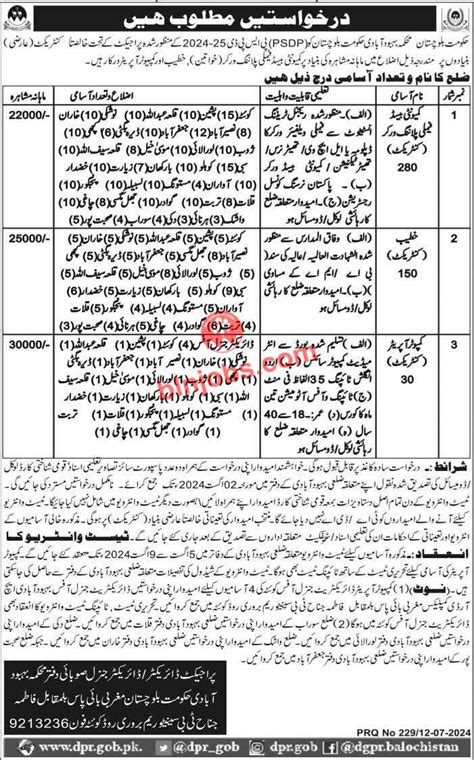 Population Welfare Department Balochistan Jobs 2024 Balochistan Jobs