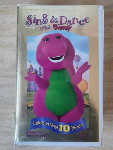 Sing And Dance With Barney Vhs 1999 Celebrating 10 Years Never Seen On Tv Film 1500 Picclick Ca