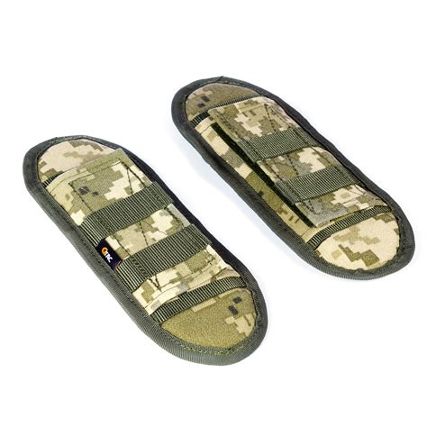 Наплічники для плитоноски з демпфером Cordura Піксель Тактичні лямки на ...