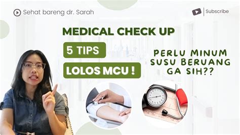 5 TIPS LOLOS MEDICAL CHECK UP CALON KARYAWAN Healthseries