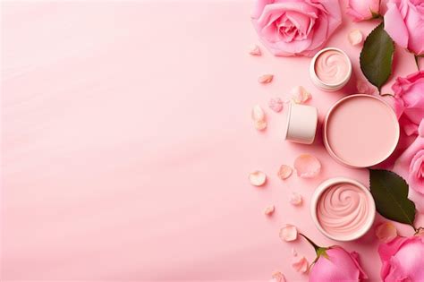 Premium Ai Image A Pinkcolored Spa Concept With A Background Of Pink