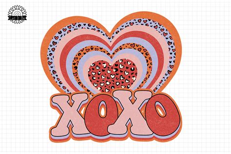 Leopard XoXo Valentine PNG Sublimation Graphic By Let It Be Design