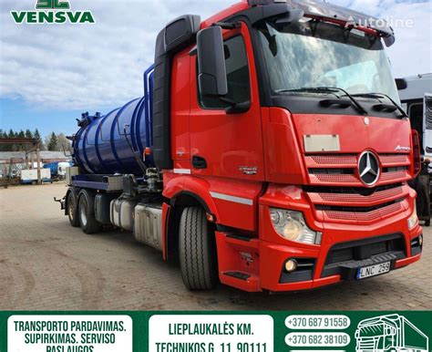 Samochód asenizacyjny Mercedes Benz Actros 2545 na sprzedaż Litwa