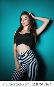 Sensual Brunette Woman Perfect Body Posing Stock Photo Shutterstock