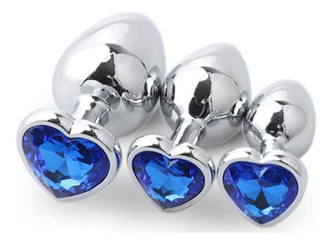 Pz Butt Plug Anal Metal Joya Dilatador Sexual Coraz N Gema Meses Sin Intereses