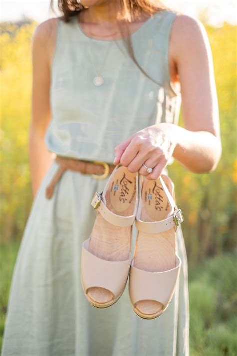 Highwood Open Toe Clogs In Nude Leather Lotta From Stockholm