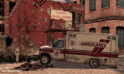 Sims 4 CC's - The Best: Ambulance Wrecked by Granny Zaza