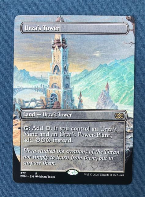 Urzas Tower Extended Art 2XM Double Masters Hologram Mtg Proxy Magic