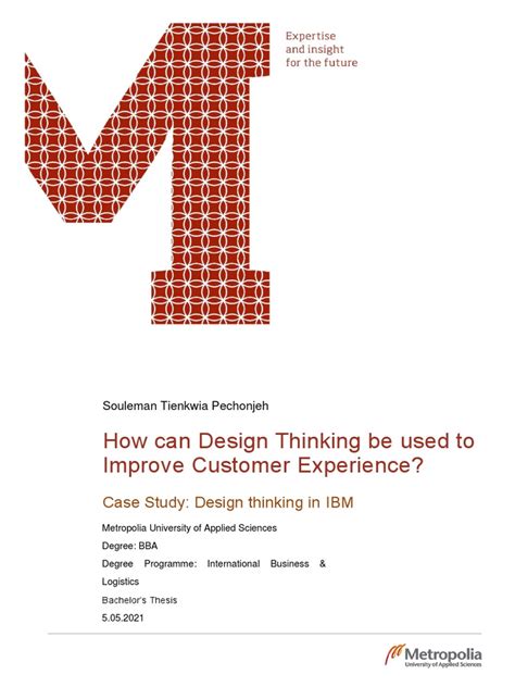 Case Study-Design Thinking in IBM | PDF | Marketing | Behavior