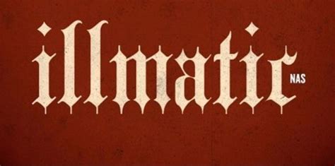 the word illmafic is written in white on a red background