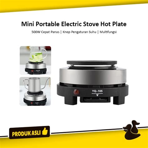 Jual Mini Electric Stove Kompor Listrik Pemanas Hot Plate Induksi Elektrik Portable Shopee