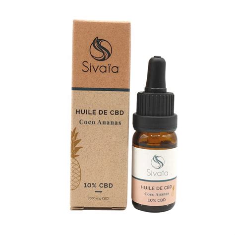 Huile de CBD 10 Coco Ananas Sivaïa