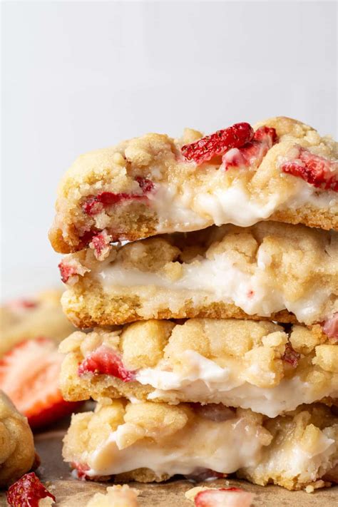 Strawberry Cheesecake Cookies Cookie Dough Diaries