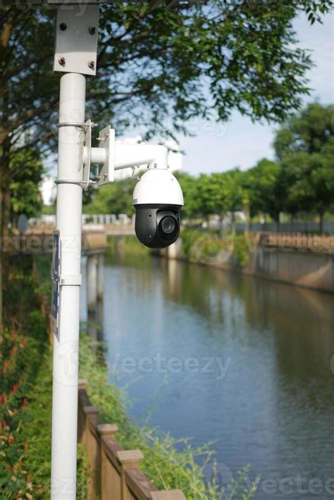 CCTV security camera operating outdoor 11202554 Stock Photo at Vecteezy